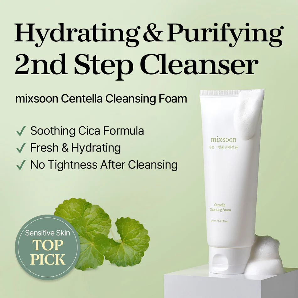 MIXSOON - Centella Cleansing Foam - 150ml - Ministry of Skin