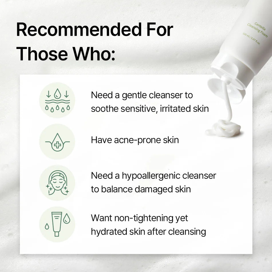 MIXSOON - Centella Cleansing Foam - 150ml - Ministry of Skin