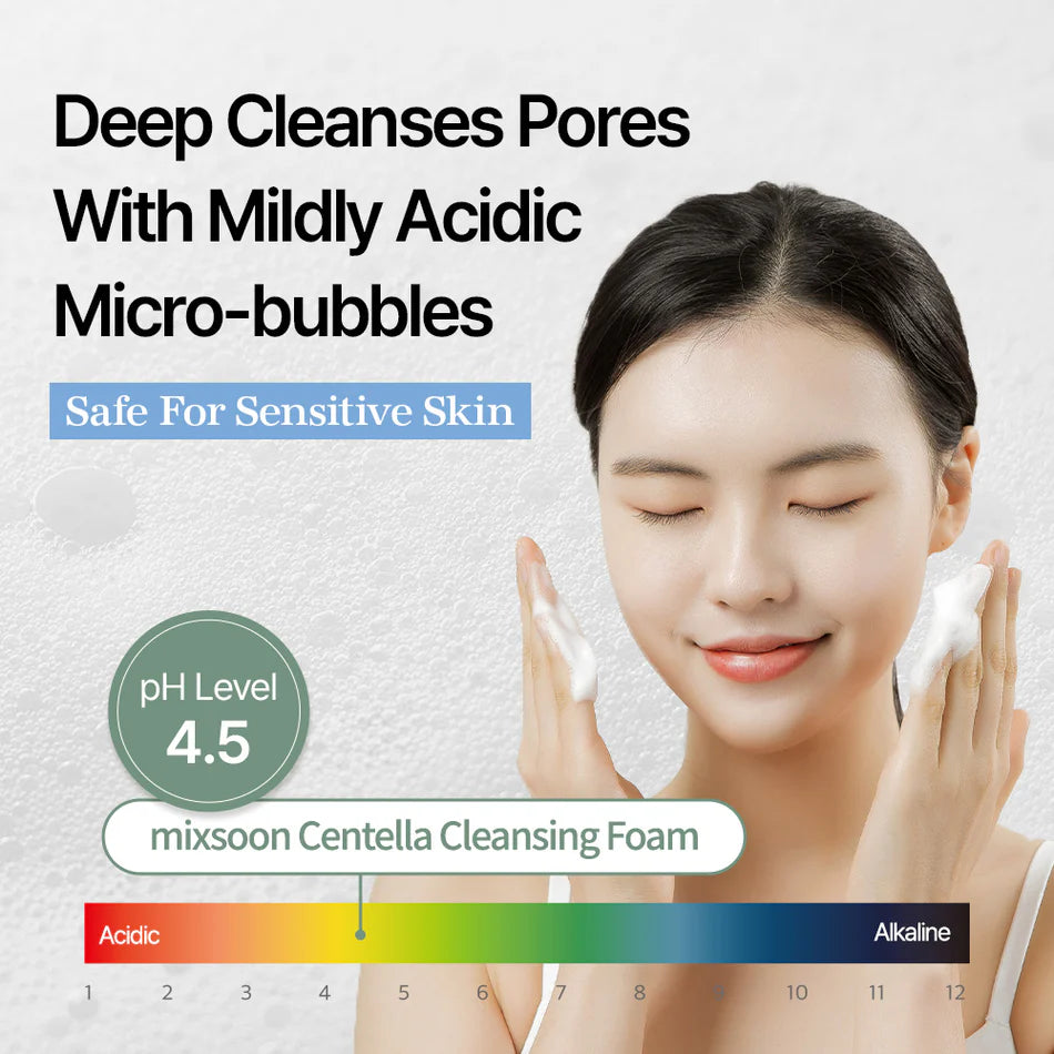 MIXSOON - Centella Cleansing Foam - 150ml - Ministry of Skin