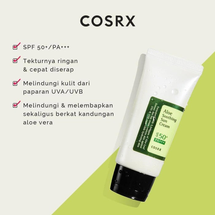 COSRX - Aloe Soothing Sun Cream SPF50+/ PA+++ - 50ml - Ministry of Skin