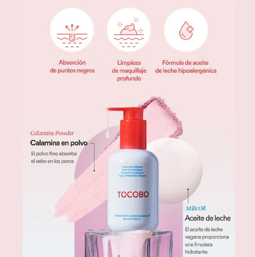 TOCOBO - Calamine Pore Control Cleansing Oil - 200ml - Ministry of Skin