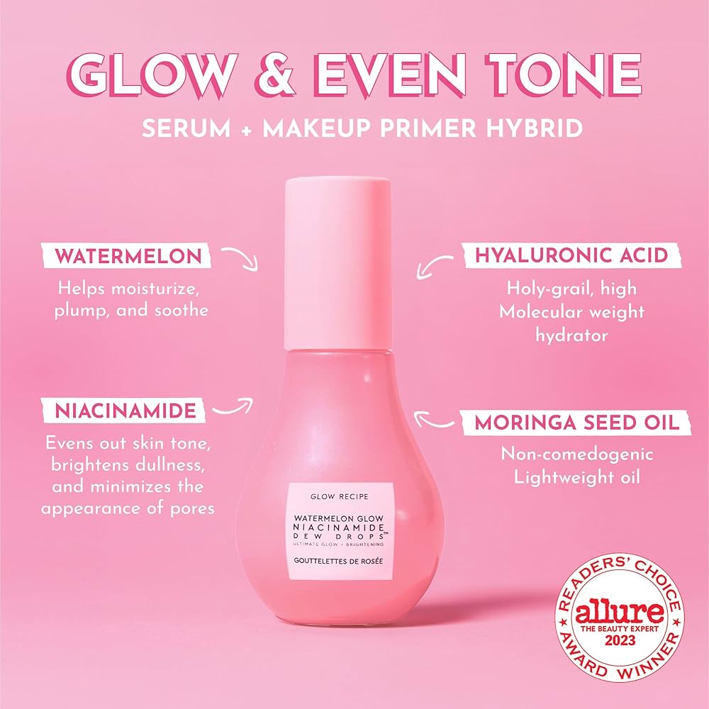GLOW RECEIPE - Watermelon Glow Niacinamide Dew Drops Serum - 40ml - Ministry of Skin