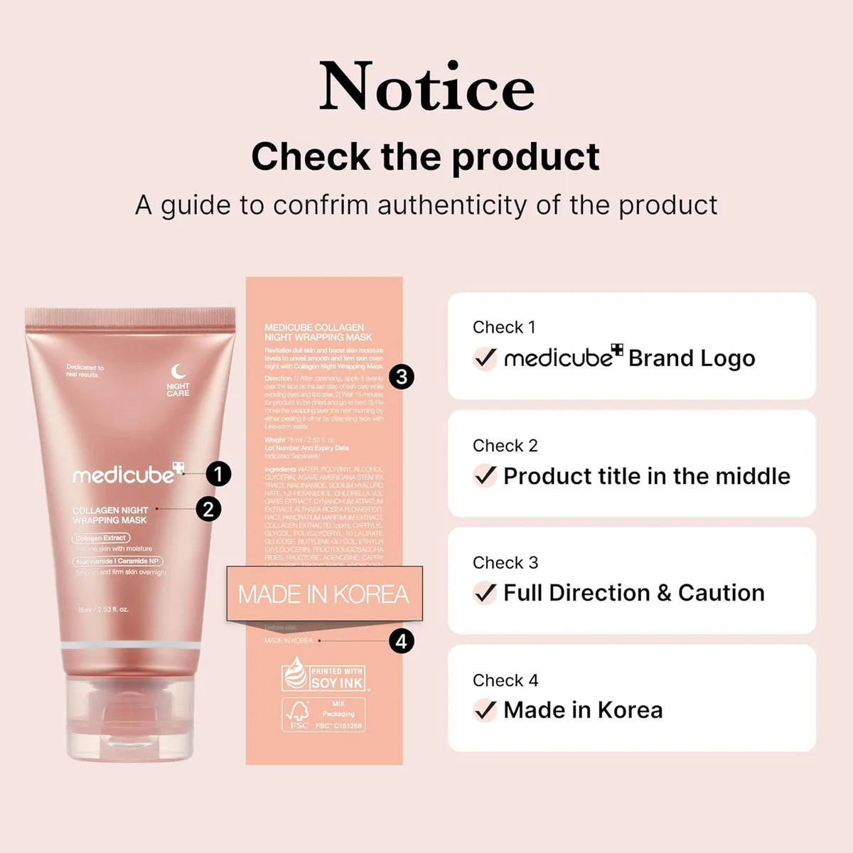 MEDICUBE - Collagen Night Wrapping Mask - 75ml - Ministry of Skin