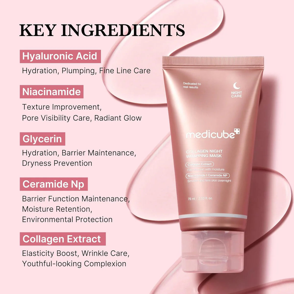 MEDICUBE - Collagen Night Wrapping Mask - 75ml - Ministry of Skin