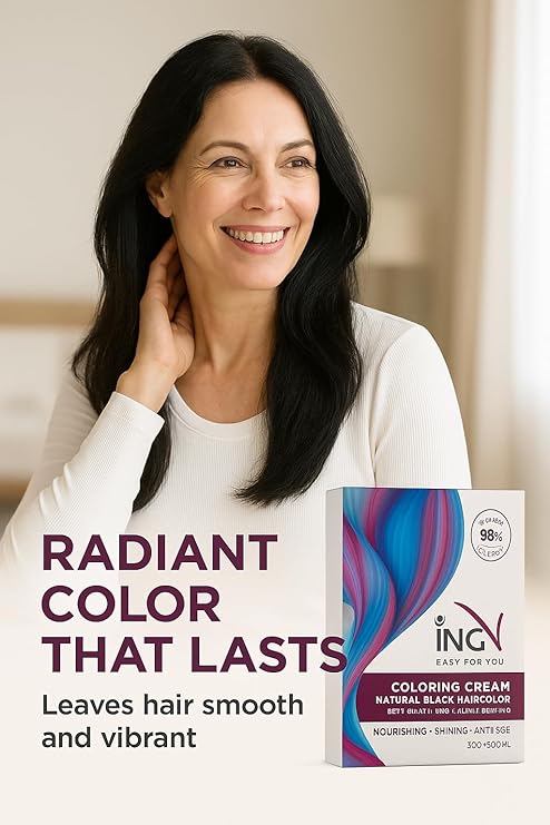 ING V Hair Color - Ammonia Free-Allergy Free  - 1000ml