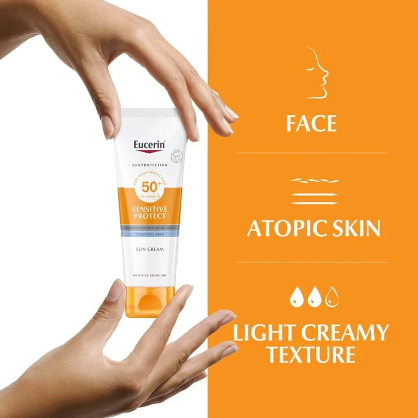 Eucerin - Sun Face Sensitive Protect Cream SPF 50+ - 50ml - Ministry of Skin