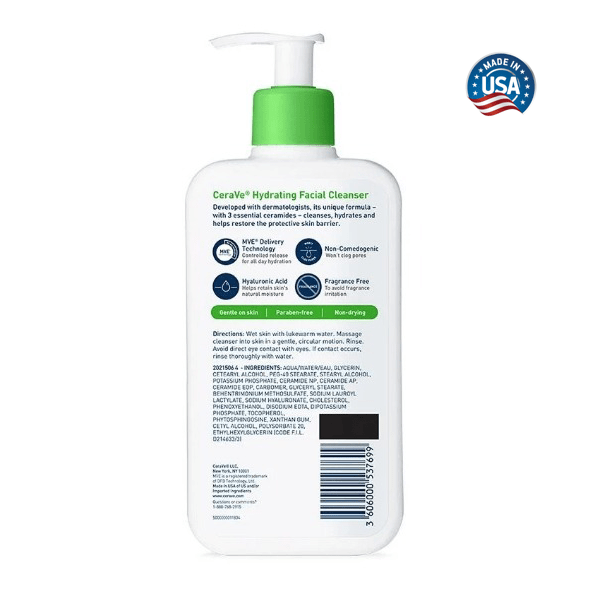Cerave - Hydrating Facial Cleanser - Ministry of Skin