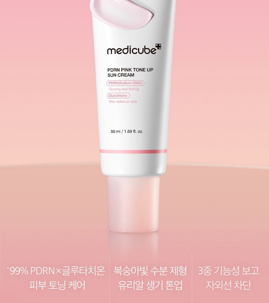 Medicube - PDRN Pink Tone Up Sun Cream - 50ml - Ministry of Skin