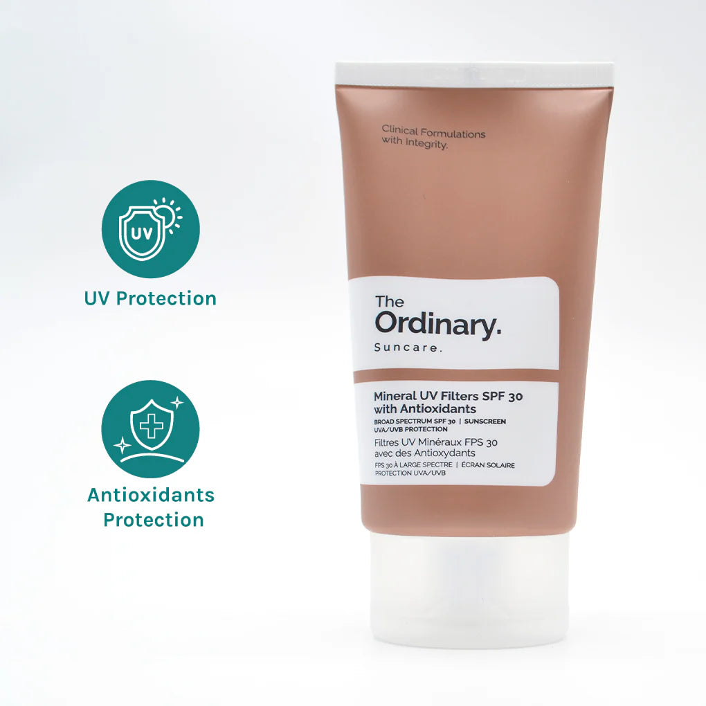 The Ordinary - Mineral Uv Filters Spf 30 With Antioxidants – 50ML - Ministry of Skin