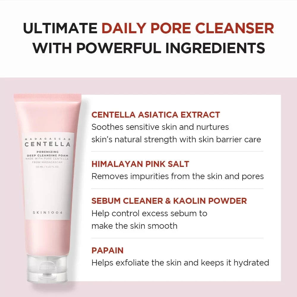 Centella - Madagascar Centella Poremizing Deep Cleansing Foam 125ml - Ministry of Skin