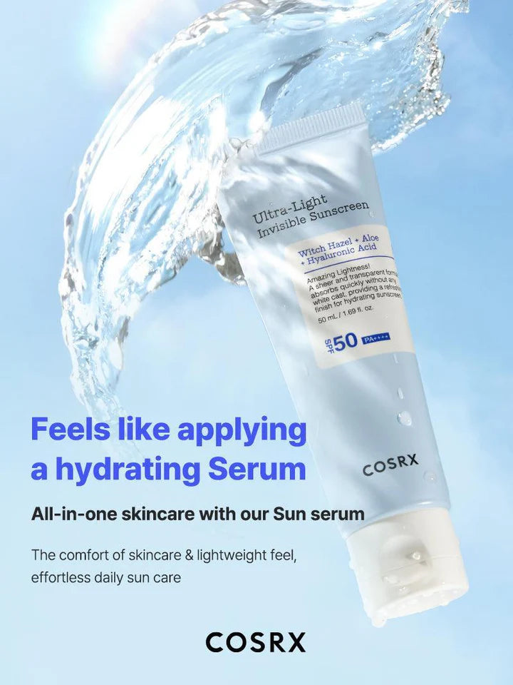 Cosrx - Ultra-Light Invisible Sunscreen SPF50 PA++++ - Ministry of Skin