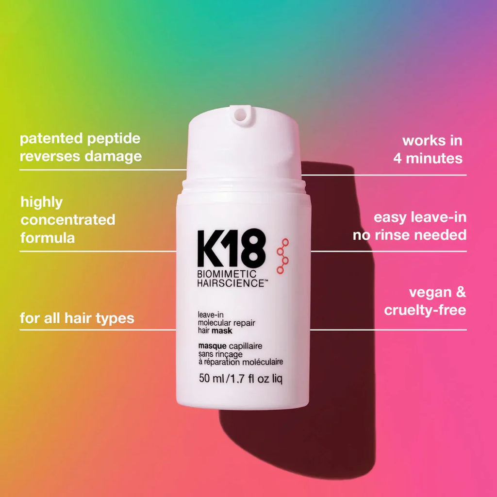 K18 - Leave-in Moleculer Repair Hair Mask - 50ML - Ministry of Skin