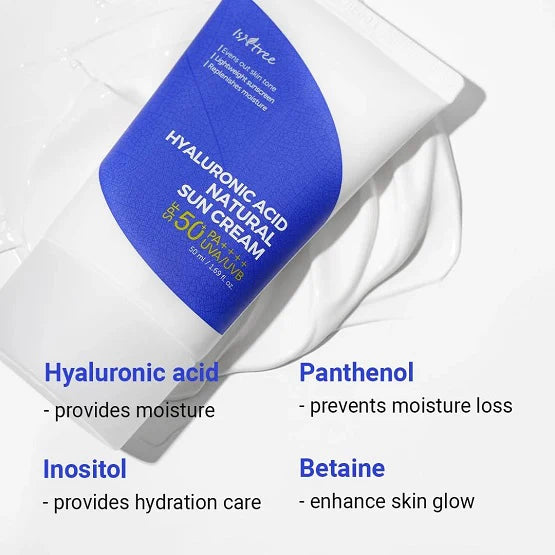 Isntree - Hyaluronic Acid Natural Sunscreen SPF50 - 50ml - Ministry of Skin