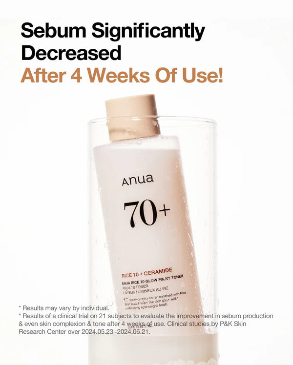 Anua - Rice 70 Glow Milky Toner - 250ml - Ministry of Skin
