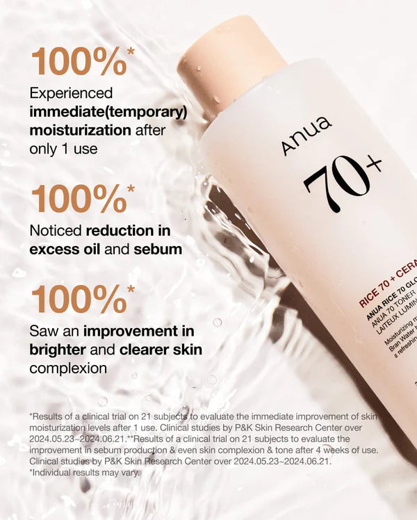 Anua - Rice 70 Glow Milky Toner - 250ml - Ministry of Skin