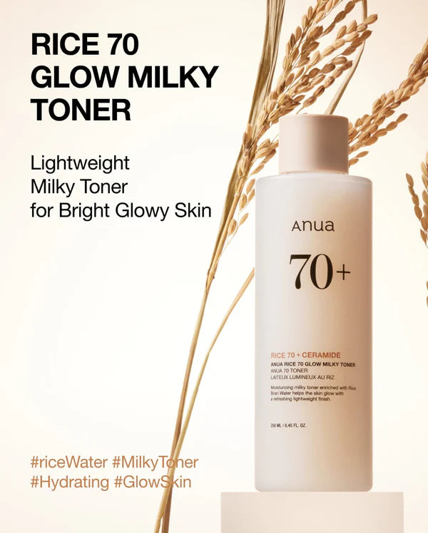 Anua - Rice 70 Glow Milky Toner - 250ml - Ministry of Skin