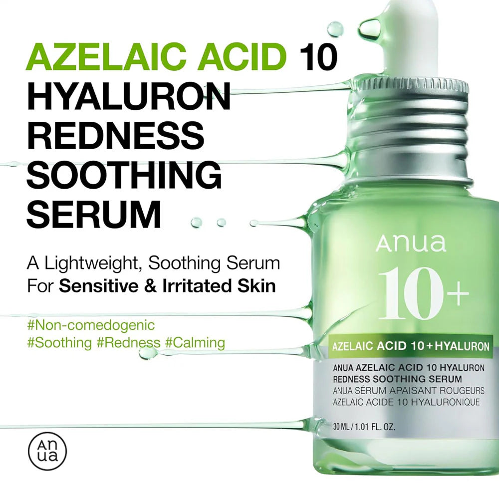 Anua - Azelaic Acid 10 Hyaluron Redness Soothing Serum - 30ml