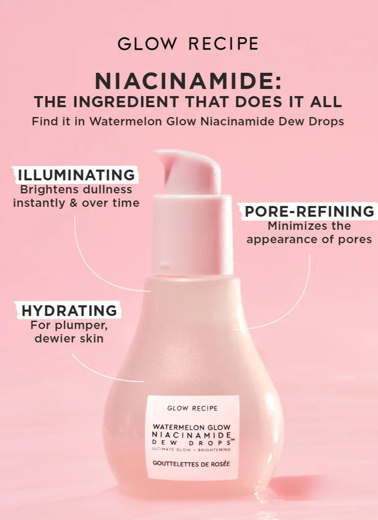 GLOW RECEIPE - Watermelon Glow Niacinamide Dew Drops Serum - 40ml - Ministry of Skin