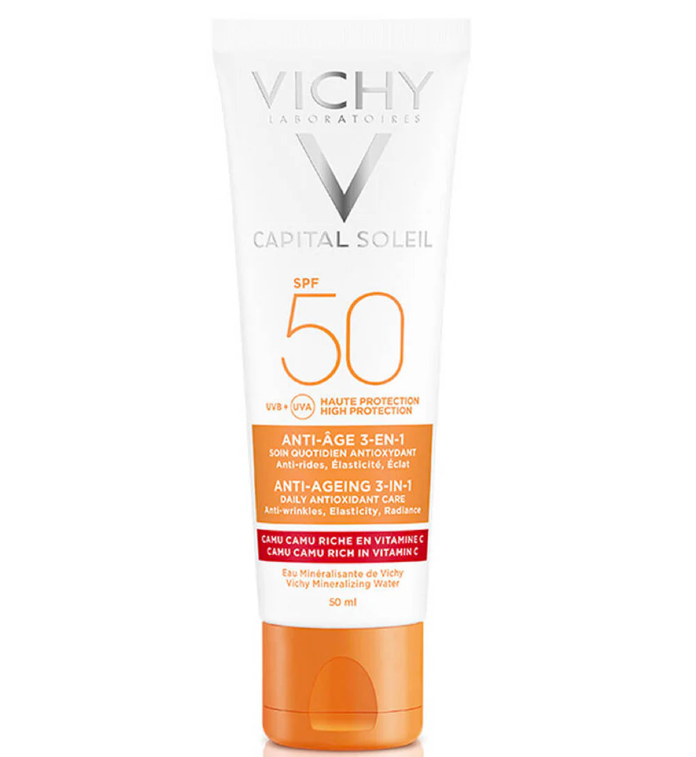 Vichy - Capital Soleil Anti-Ageing 3-in-1 Daily Antioxidant Care SPF 50 - Ministry of Skin