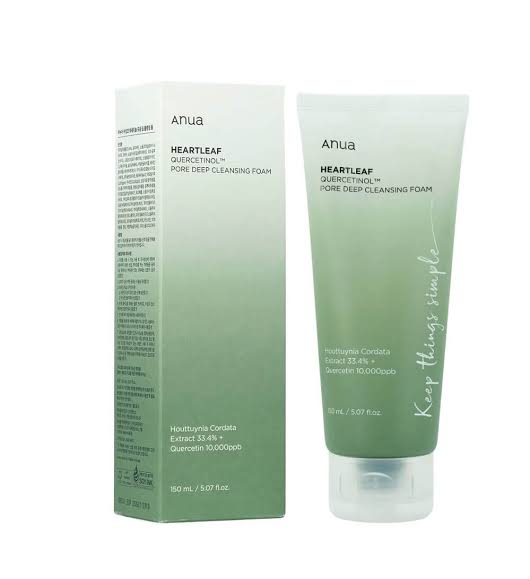 ANUA - HEARTLEAF QUERCETINOL PORE DEEP CLEANSING FOAM 150ml - Ministry of Skin