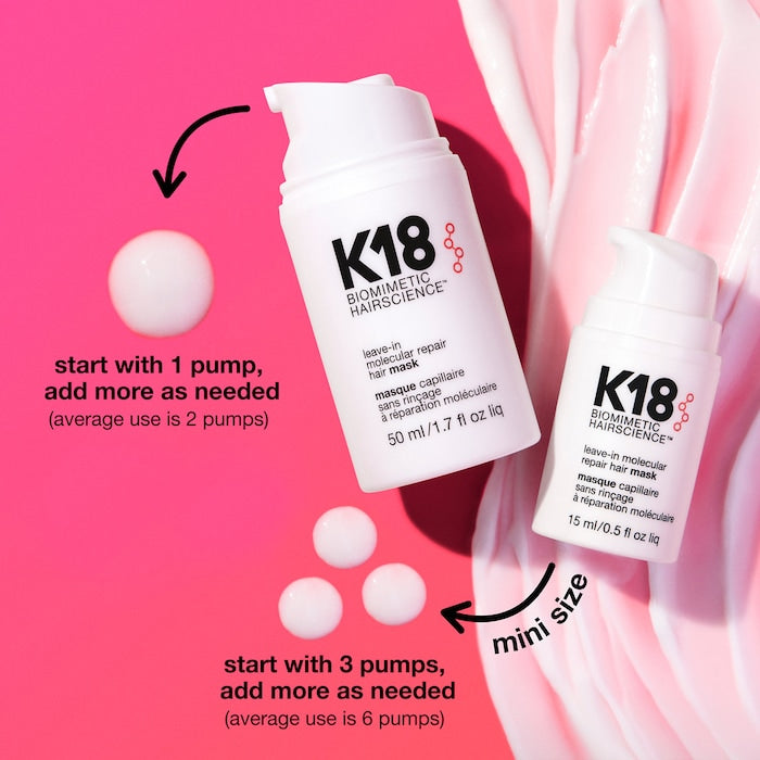 K18 - Leave-in Moleculer Repair Hair Mask - 50ML - Ministry of Skin