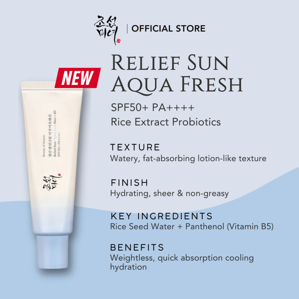 Beauty of Joseon - Relief Sun Rice + Probiotics Aqua Fresh SPF50+ - 50ml - Ministry of Skin