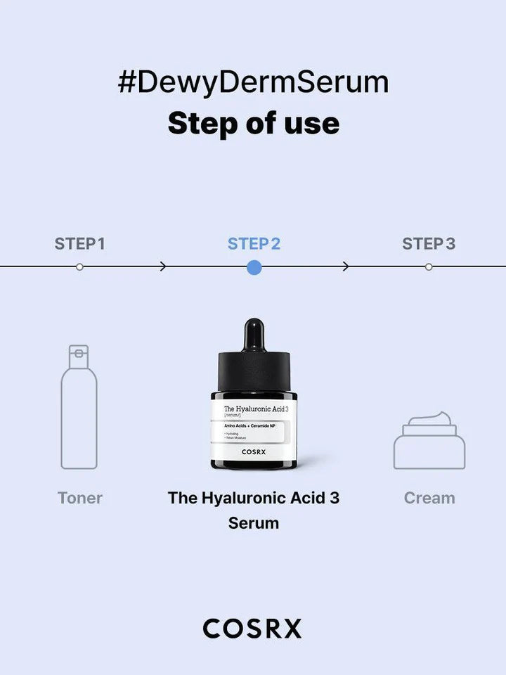 Cosrx - The Hyaluronic Acid 3 Serum - 20 ml - Ministry of Skin