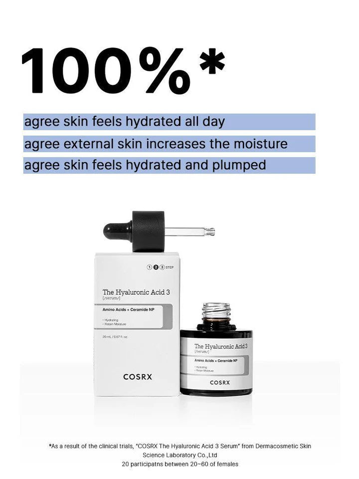 Cosrx - The Hyaluronic Acid 3 Serum - 20 ml - Ministry of Skin