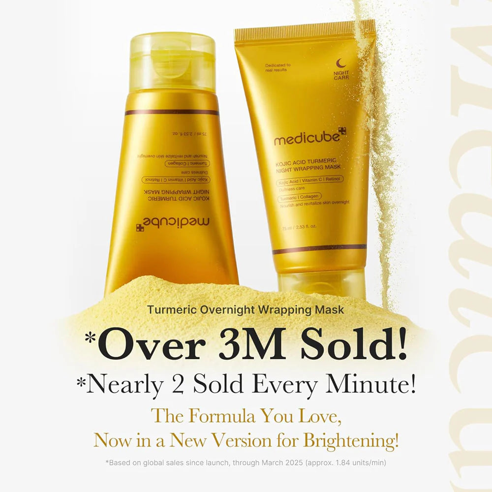 Medicube - Kojic Acid Turmeric Night Wrapping Mask - 75ml - Ministry of Skin